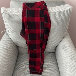 Torrid Cropped Slim Fix Pixie Plaid All-Nighter Ponte/Multi Colors Size 1=14/16